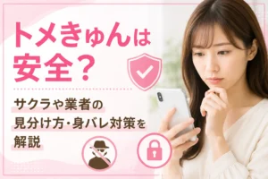 トメきゅんは安全？サクラや業者の見分け方・身バレ対策を解説