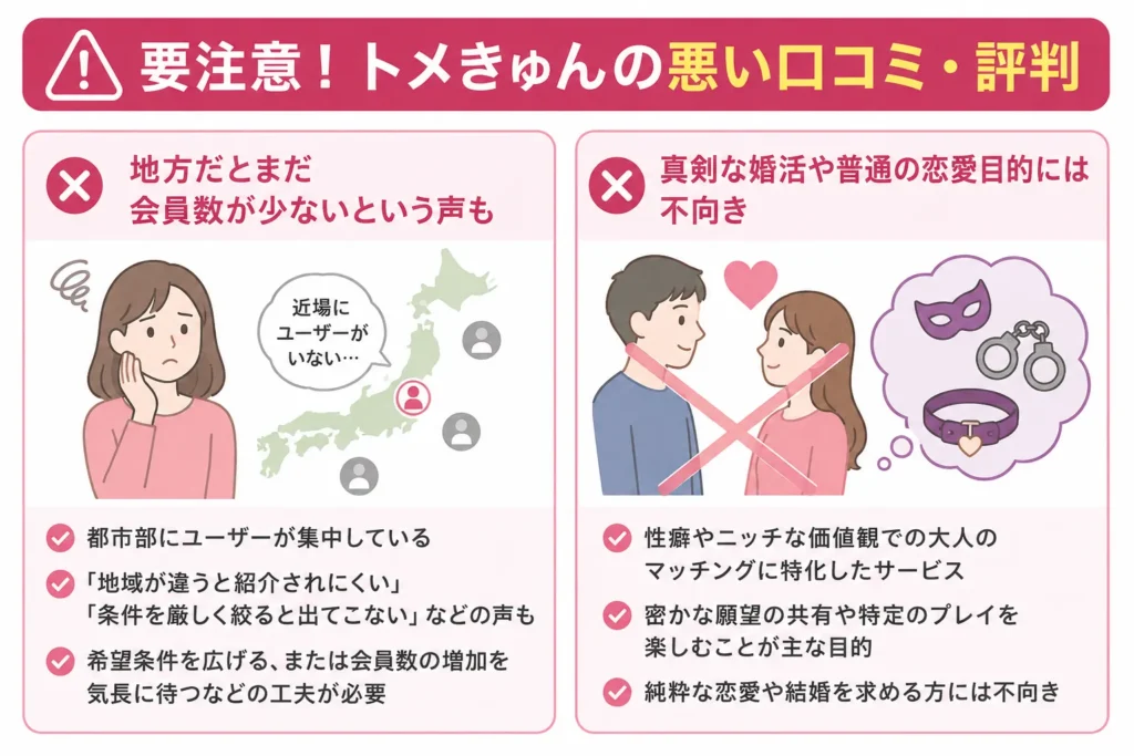 要注意!トメきゅんの悪い口コミ・評判
