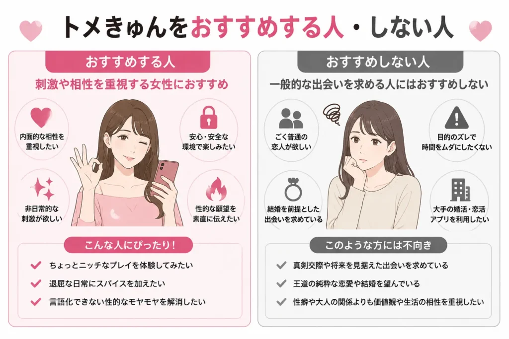 トメきゅんをおすすめする人・しない人
