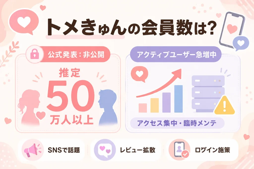 トメきゅんの会員数はどれくらい?公式発表と推定規模