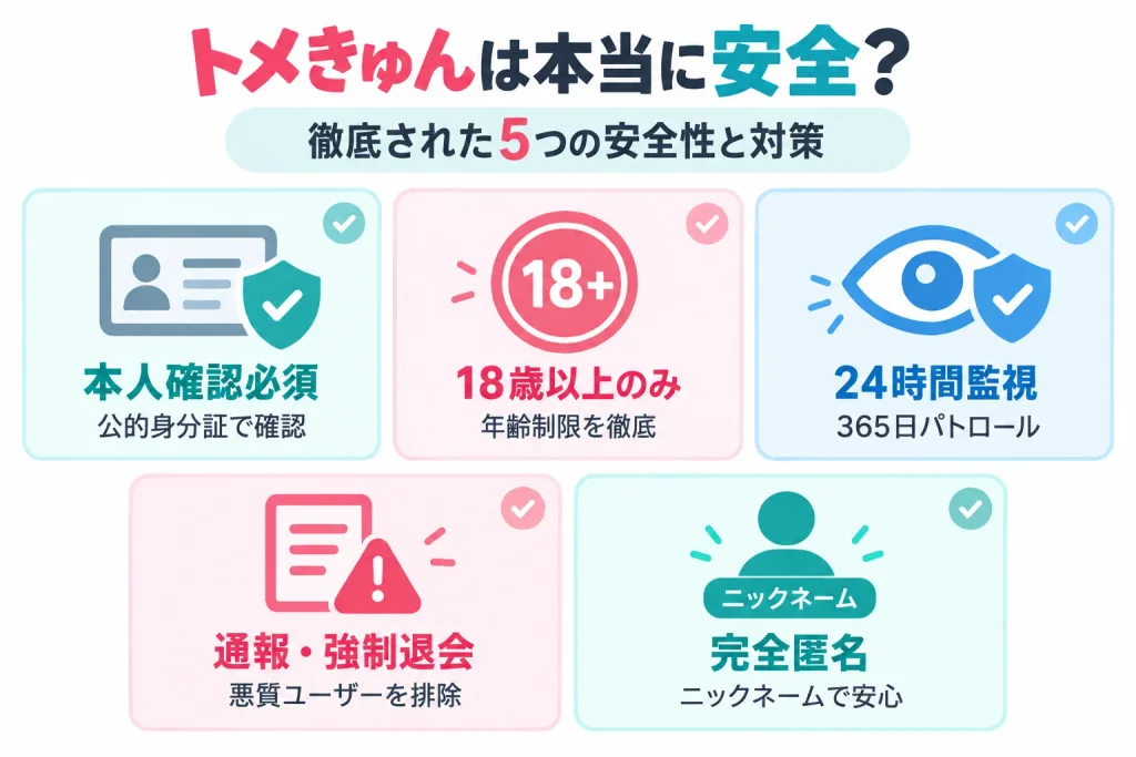 トメきゅんは本当に安全？徹底された5つの安全性と対策