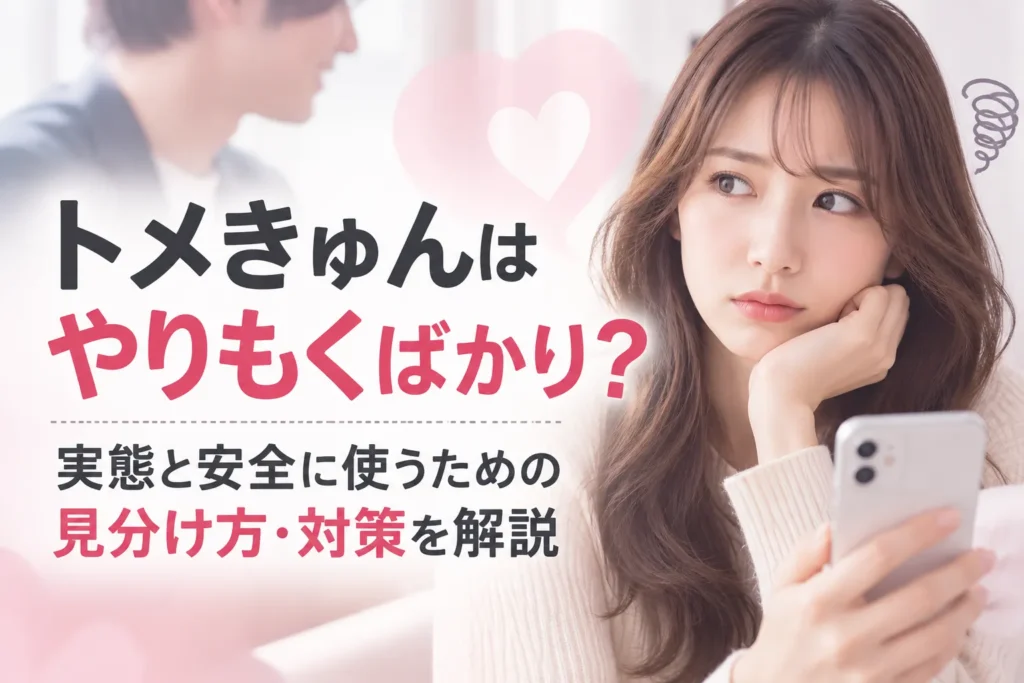 トメきゅんはやりもくばかり？実態と安全に使うための見分け方・対策を解説