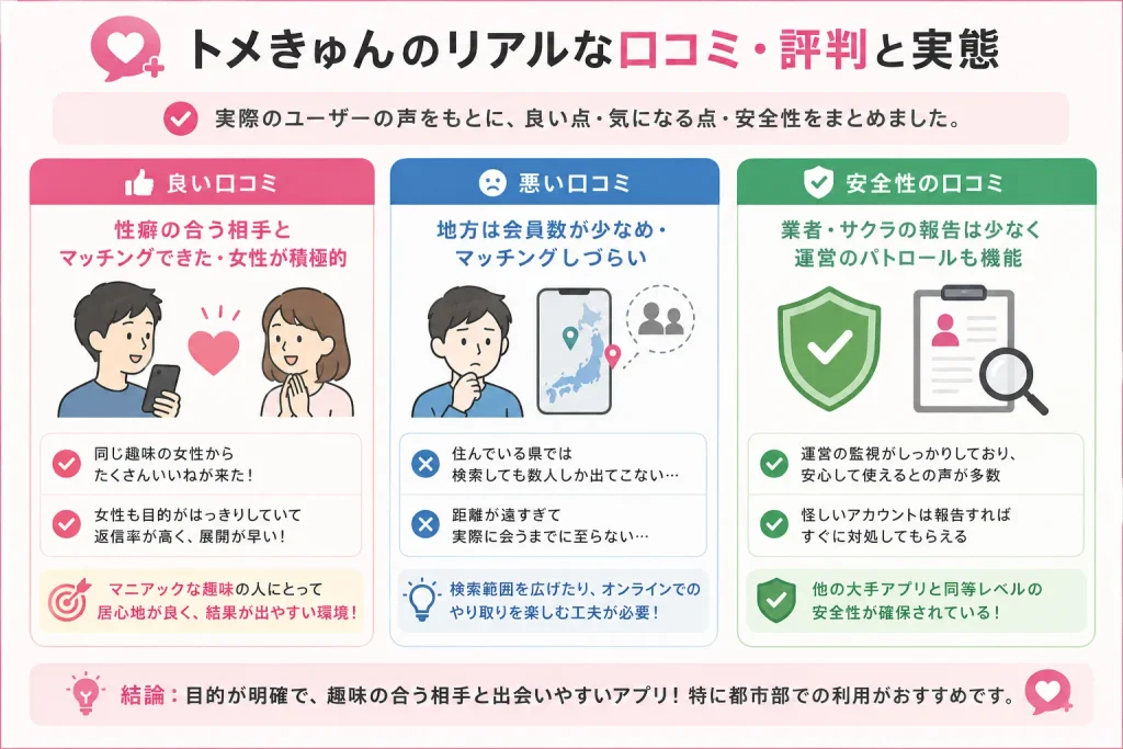 トメきゅんのリアルな口コミ・評判と実態